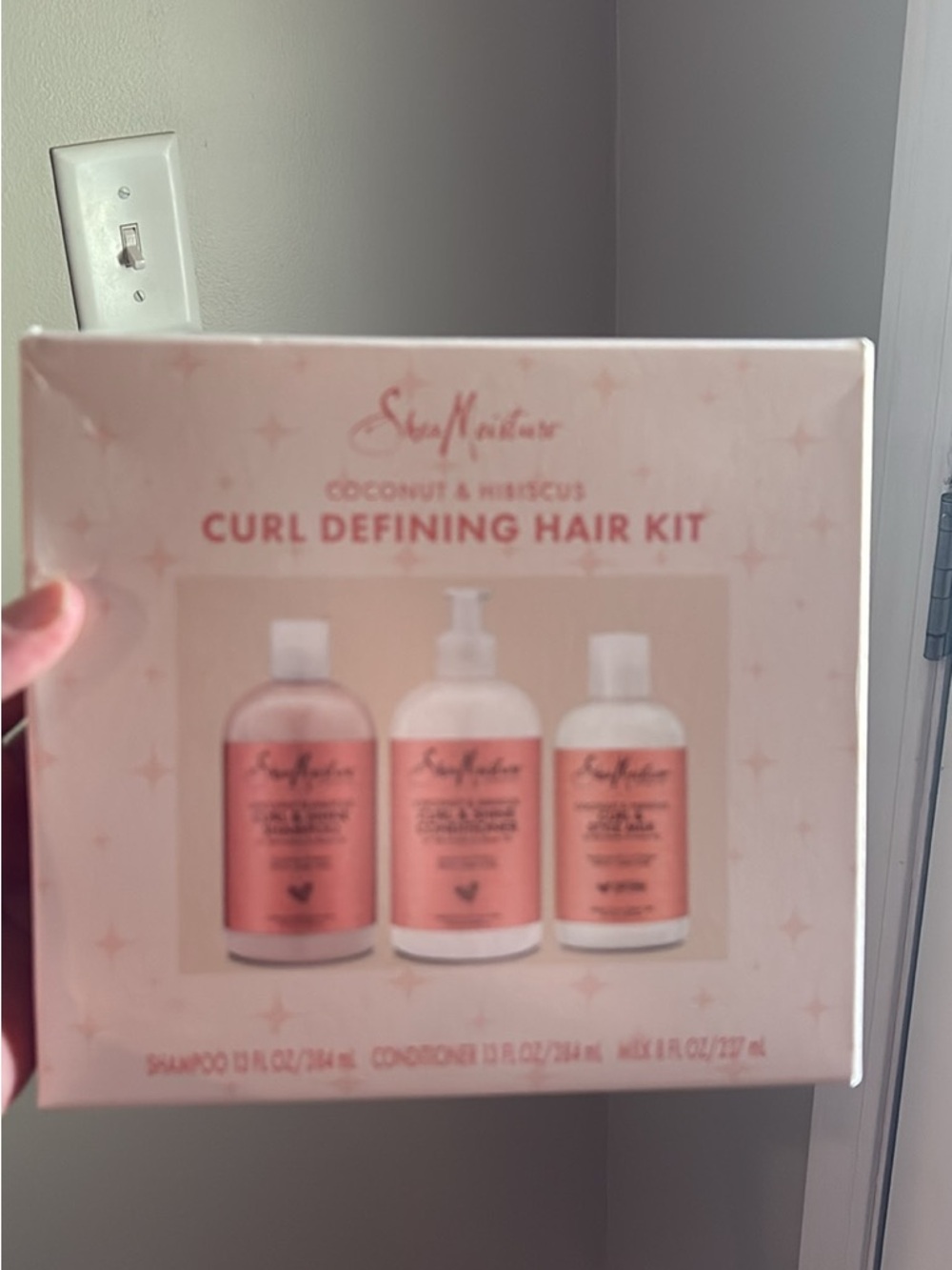 SheaMoisture Peach‑Pink Curl Defining Hair Kit